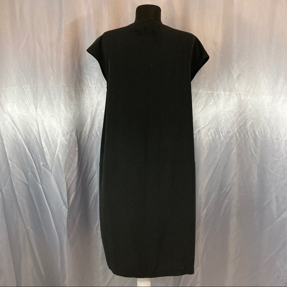 Eileen Fisher pleated silk slip dress - Picture 3 of 10